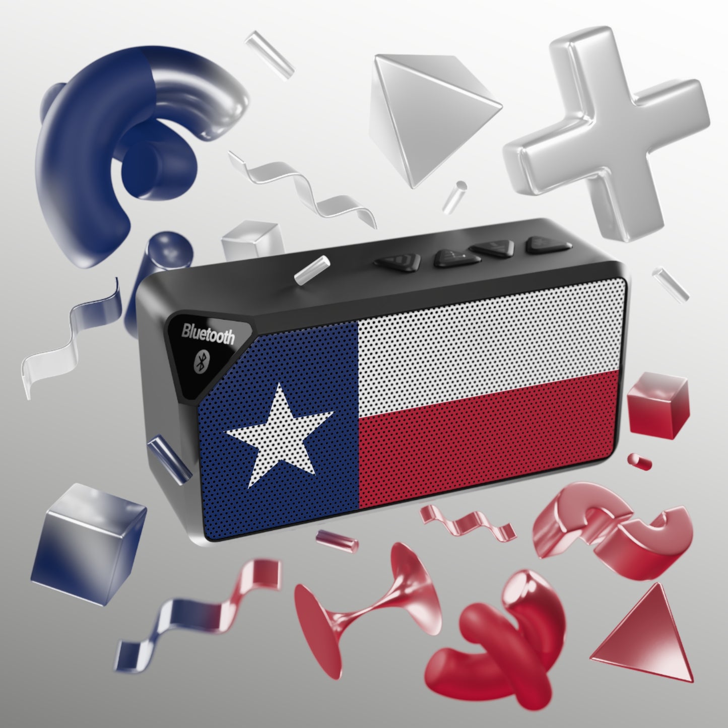 Texas State Flag Bluetooth Speaker - perfect for tubing, boating, bathroom speakers, camping and more!