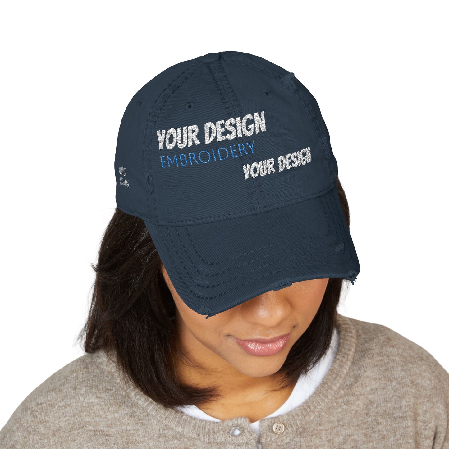 OTTO (r) Distressed Dad Hat - Custom Embroidered Cap, Personalization