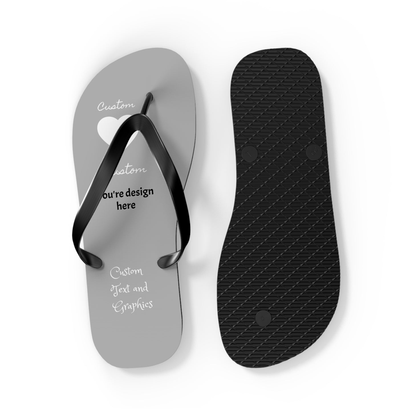 Custom Flip Flops - perfect for your small business, public/shared showers (avoid athlete's foot!)