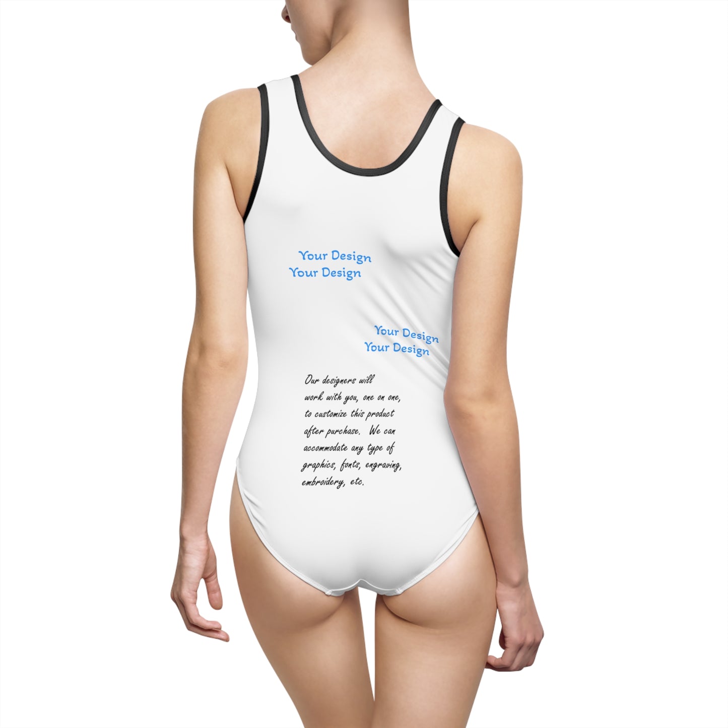 RanchWife Customizable One-Piece Swimsuit | Summer Beachwear, Swim Gift, Vacation Essential, Pool Party, Tropical Swimwear