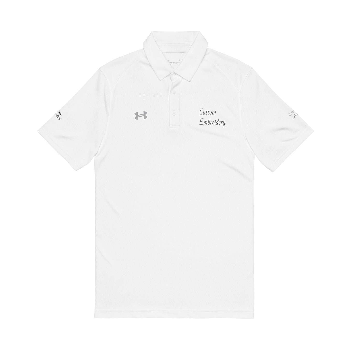 Customized Under Armour® Men's Embroidered Polo Shirt, Activewear, Casual Style, Logo and Website branding