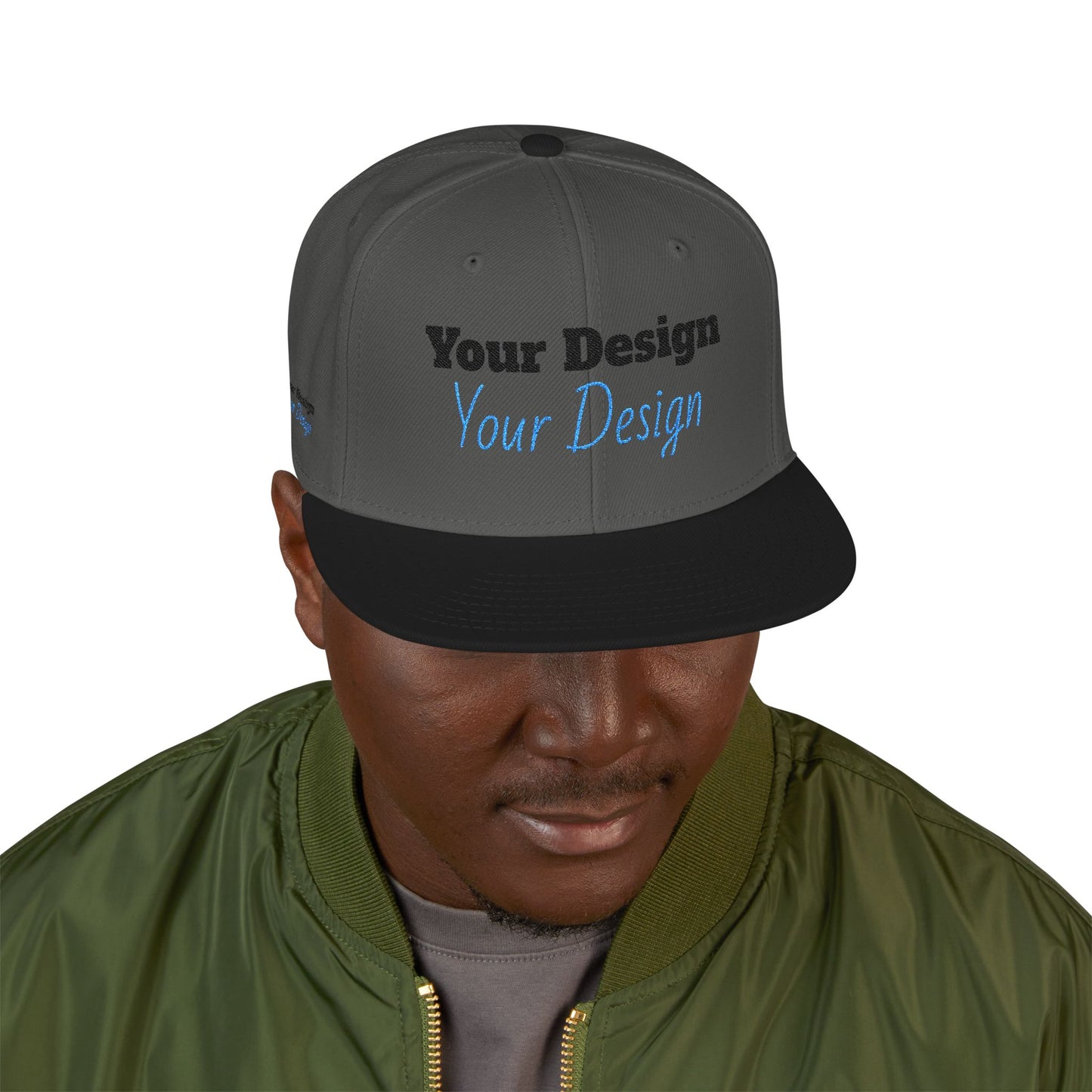 Custom Embroidered Snapback Cap, Trendy Hat, Personalized Gift, Streetwear Accessory, Unique Headwear, Gift for Him/Her OTTO Cap 125-978