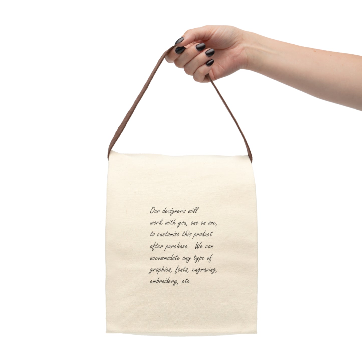 Custom Wedding or special event welcome bags Bag with Strap - Customizable Eco-Friendly Tote for Work, Picnics, School, and Travel