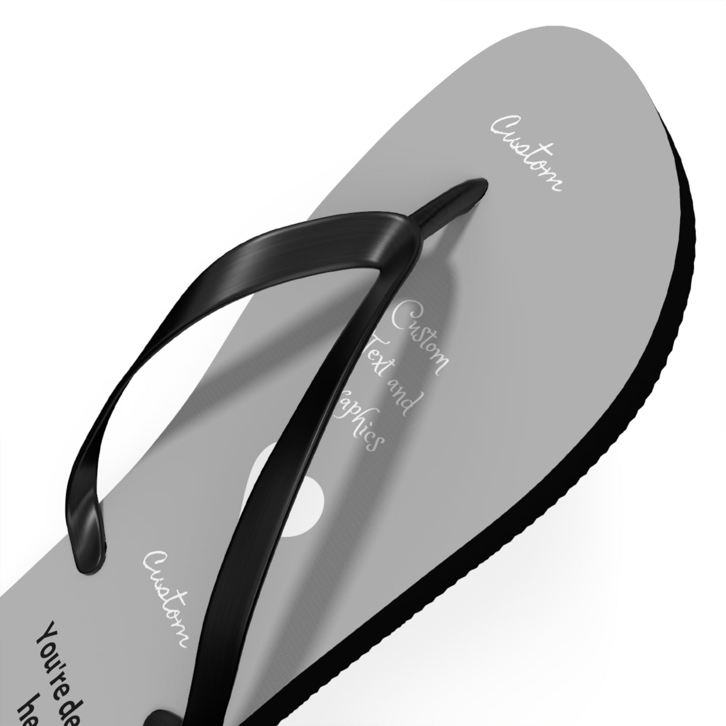 Custom Flip Flops - perfect for your small business, public/shared showers (avoid athlete's foot!)