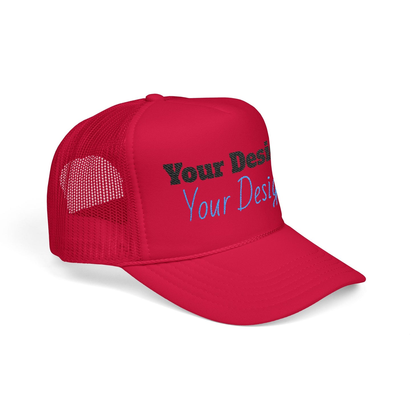 OTTO Cap · 39-165 Custom Embroidered Foam Trucker Hat - Personalized Gift, Summer Accessory, Outdoor Cap, Beachwear, Event Merch