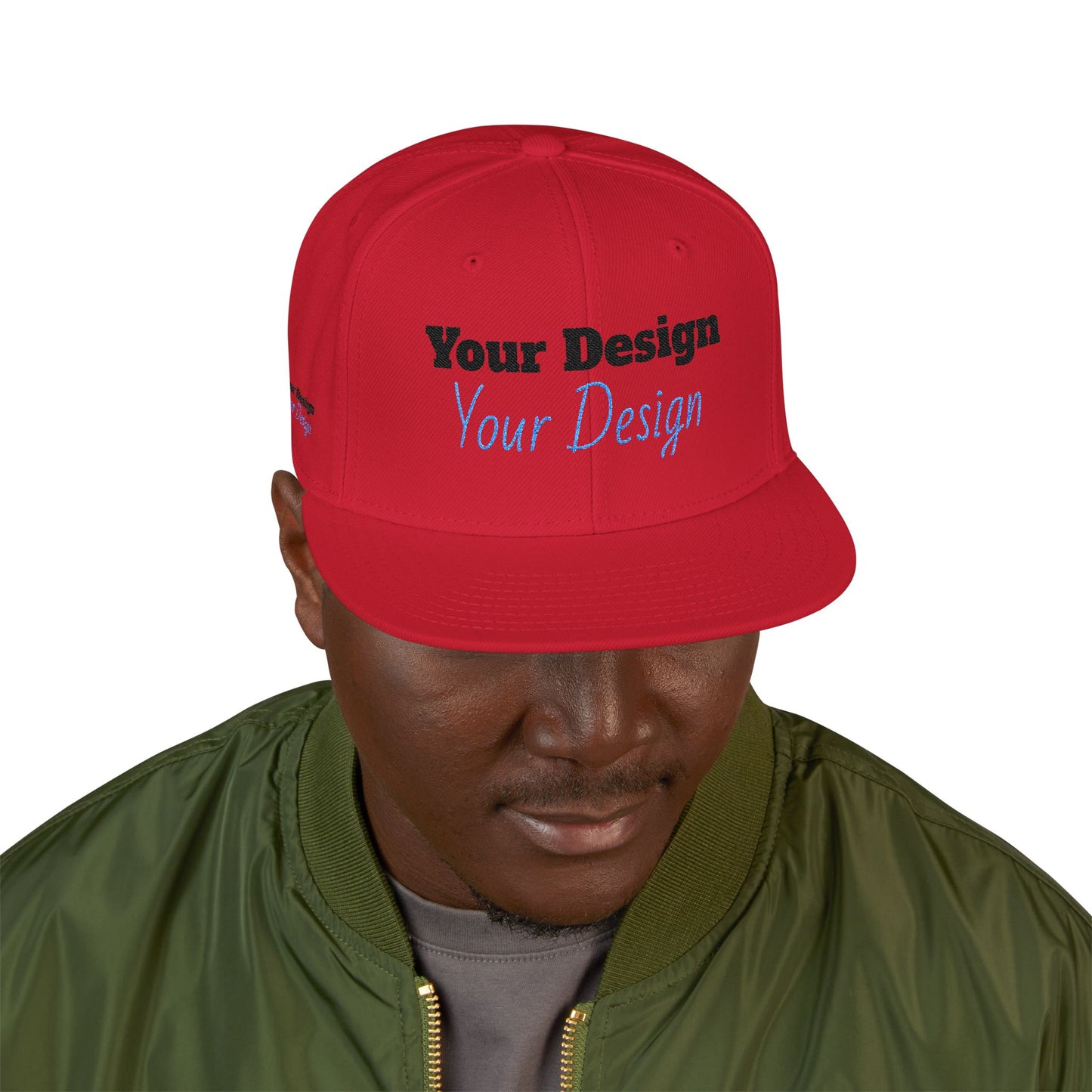 Custom Embroidered Snapback Cap, Trendy Hat, Personalized Gift, Streetwear Accessory, Unique Headwear, Gift for Him/Her OTTO Cap 125-978
