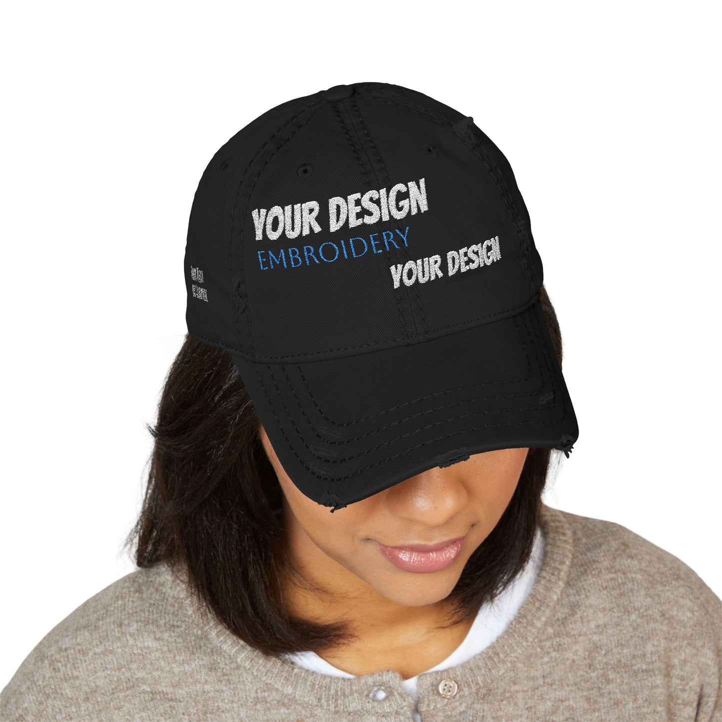 OTTO (r) Distressed Dad Hat - Custom Embroidered Cap, Personalization