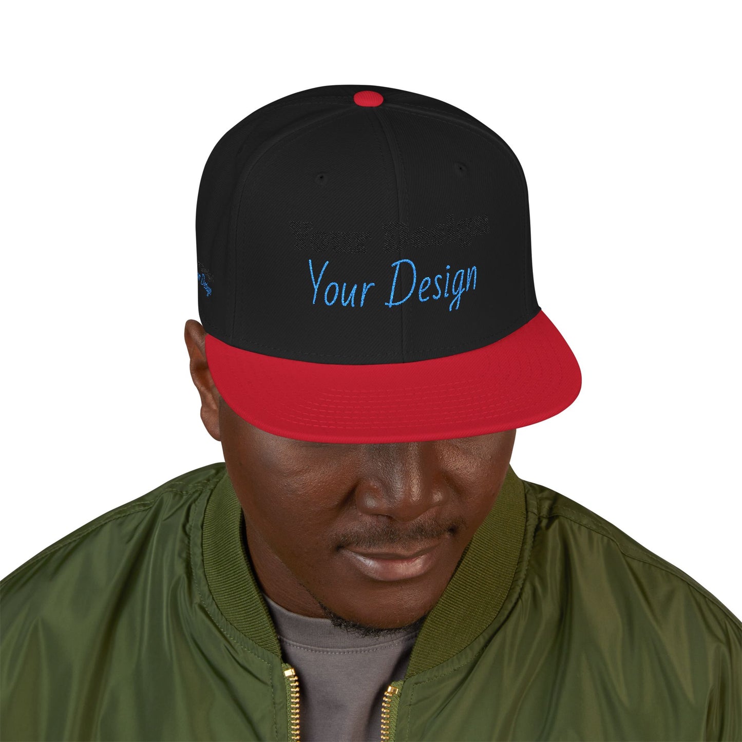 Custom Embroidered Snapback Cap, Trendy Hat, Personalized Gift, Streetwear Accessory, Unique Headwear, Gift for Him/Her OTTO Cap 125-978