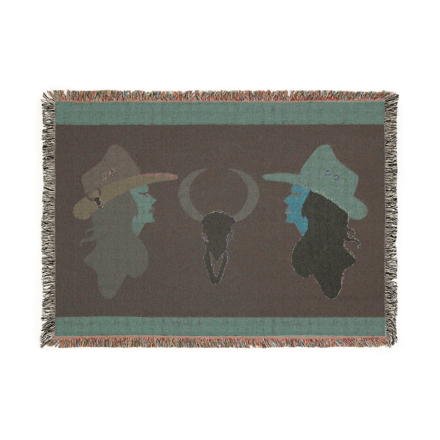 Ranch Wife Cowgirl and Skull Blanket, Cozy Throw Blanket, Farmhouse Decor, Gift for Farm Lovers, Home Accents, Blanket
