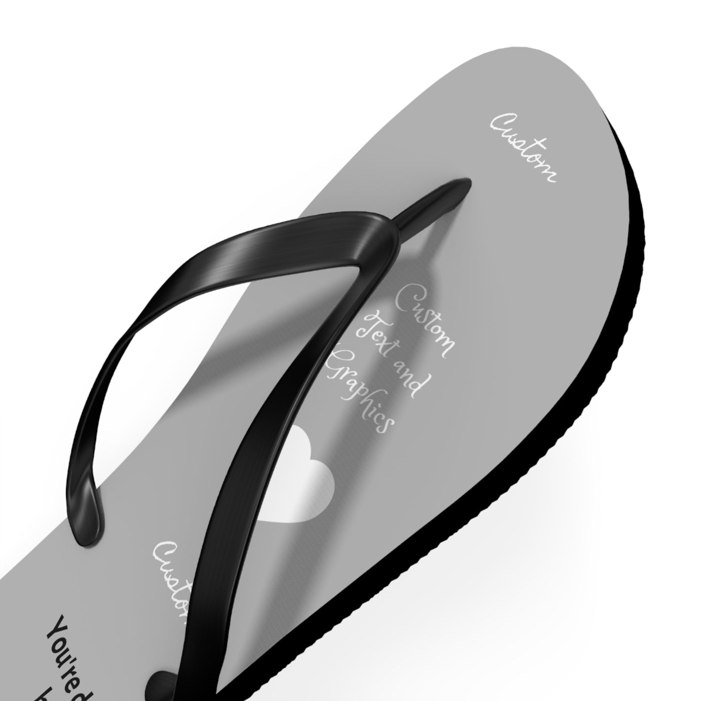 Custom Flip Flops - perfect for your small business, public/shared showers (avoid athlete's foot!)