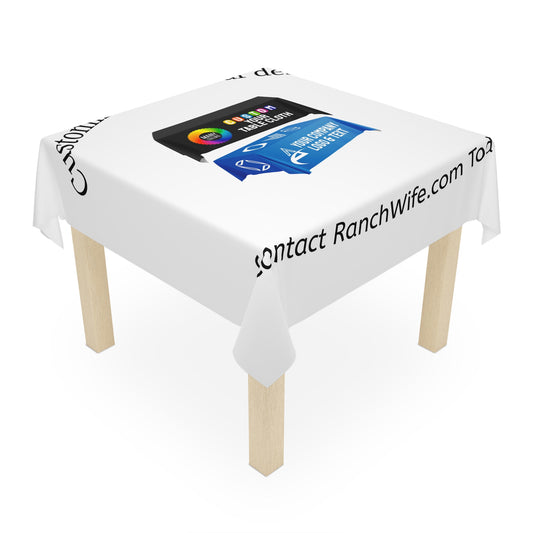 Customizable Tablecloth for Events, Party Decor, Company Branding, Unique Gifts, Home Dining Table