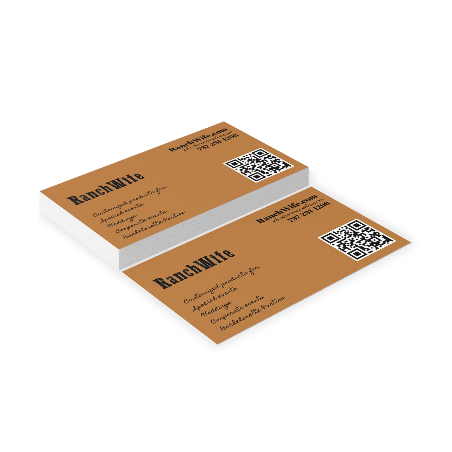 Elegant Business Cards for Ranch Owners, Networking Cards, Customizable Event Tags, Professional Branding, Unique Client Connections