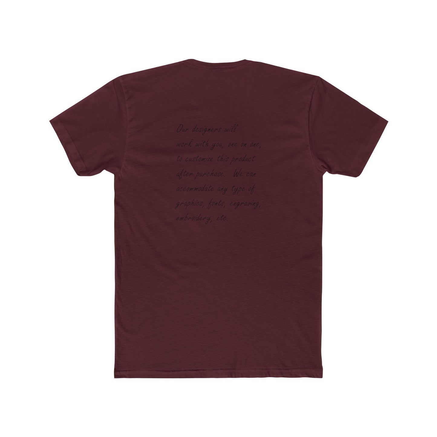 Customizable Unisex Crew Tee - perfect tshirt to highlight your event, business or brand