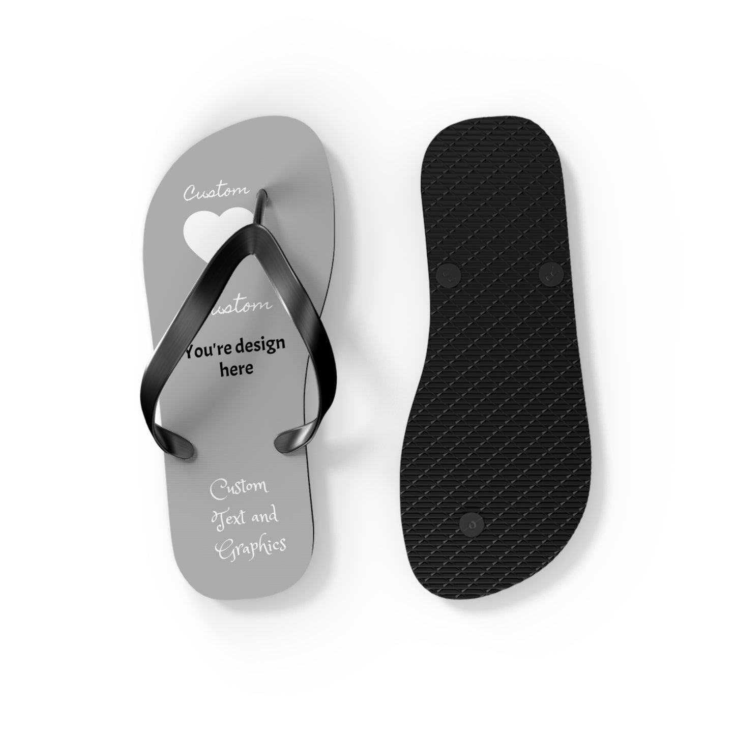 Custom Flip Flops - perfect for your small business, public/shared showers (avoid athlete's foot!)