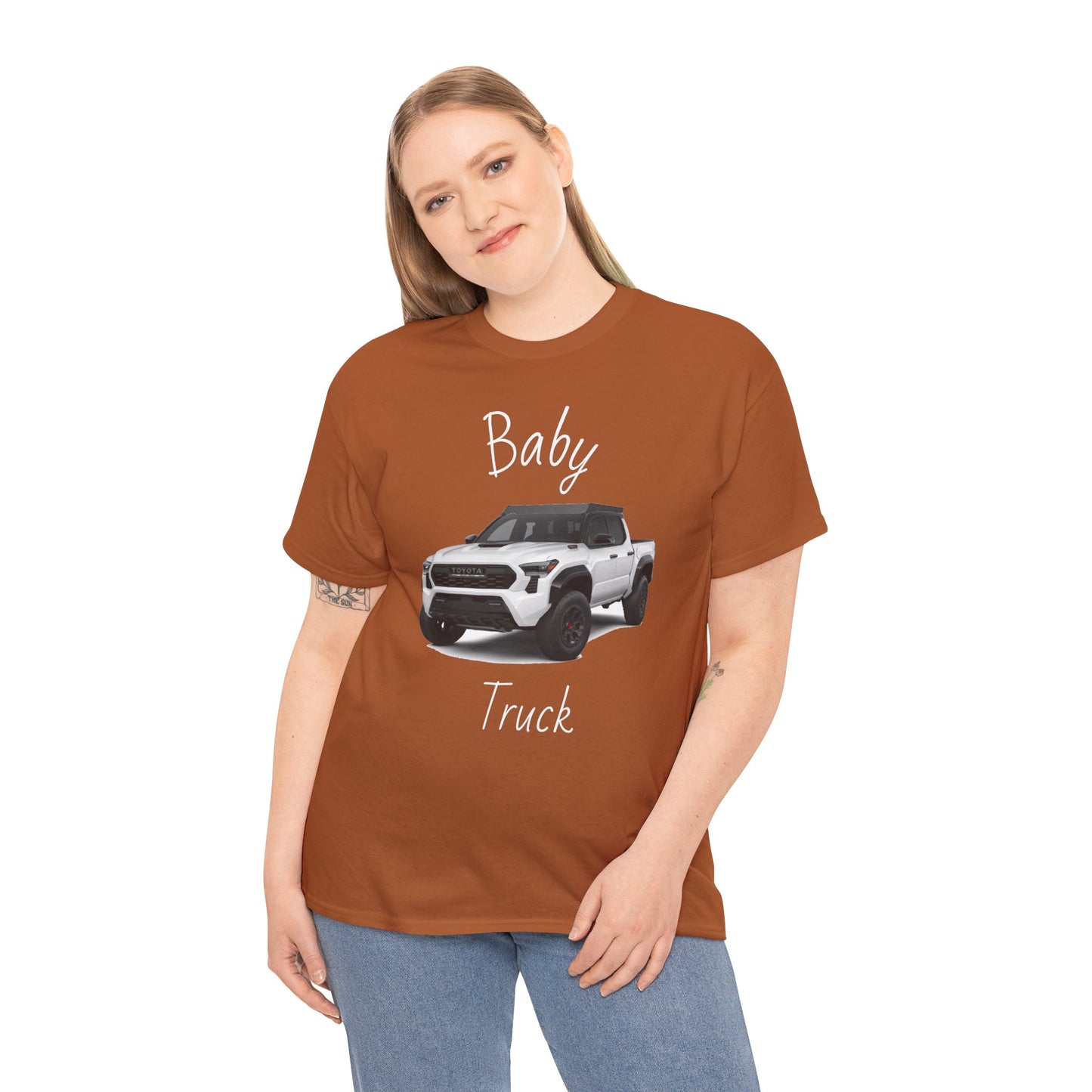 Baby Truck T-Shirt - Unisex Heavy Cotton Tee, Funny Dad Gift, Kids' Truck Lover Tee, Birthday Gift, Casual Outing Apparel