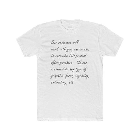 Customizable Unisex Crew Tee - perfect tshirt to highlight your event, business or brand