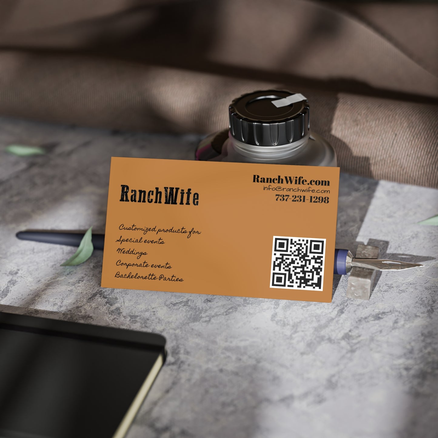Elegant Business Cards for Ranch Owners, Networking Cards, Customizable Event Tags, Professional Branding, Unique Client Connections