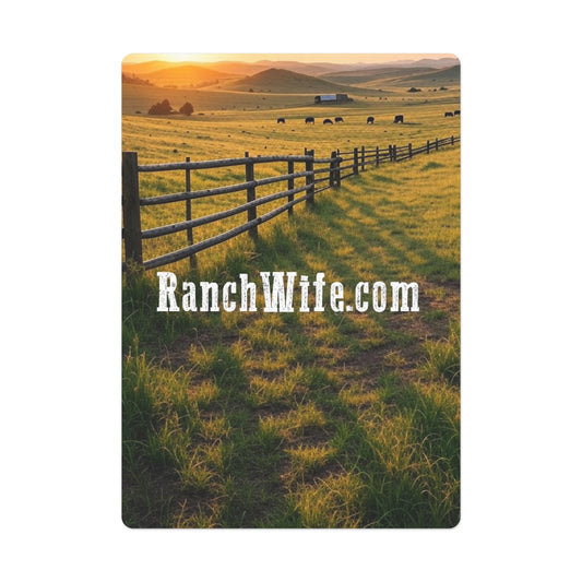 Poker Card Set - Rustic Design with Ranch Wife Theme, Gift for Gamers, Game Night Essentials, Unique Housewarming Gift, Western Decor