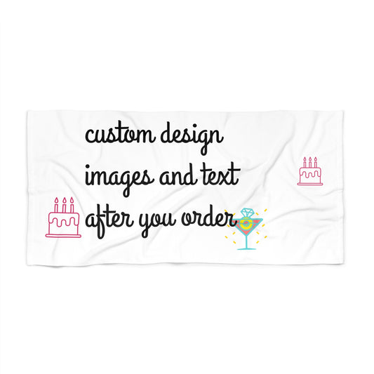Customized Beach Towel, Tropical Pool Accessory, Summer Gift for Beach Lovers, Fun Vacation Essentials, Cute Flamingo Towel
