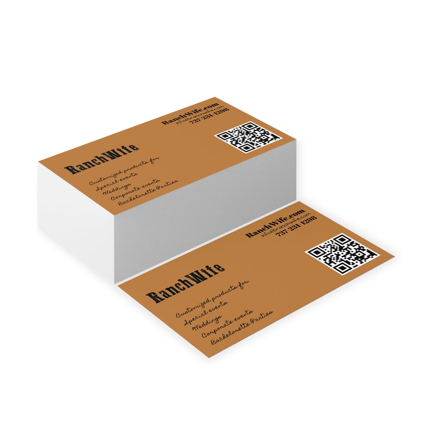 Elegant Business Cards for Ranch Owners, Networking Cards, Customizable Event Tags, Professional Branding, Unique Client Connections