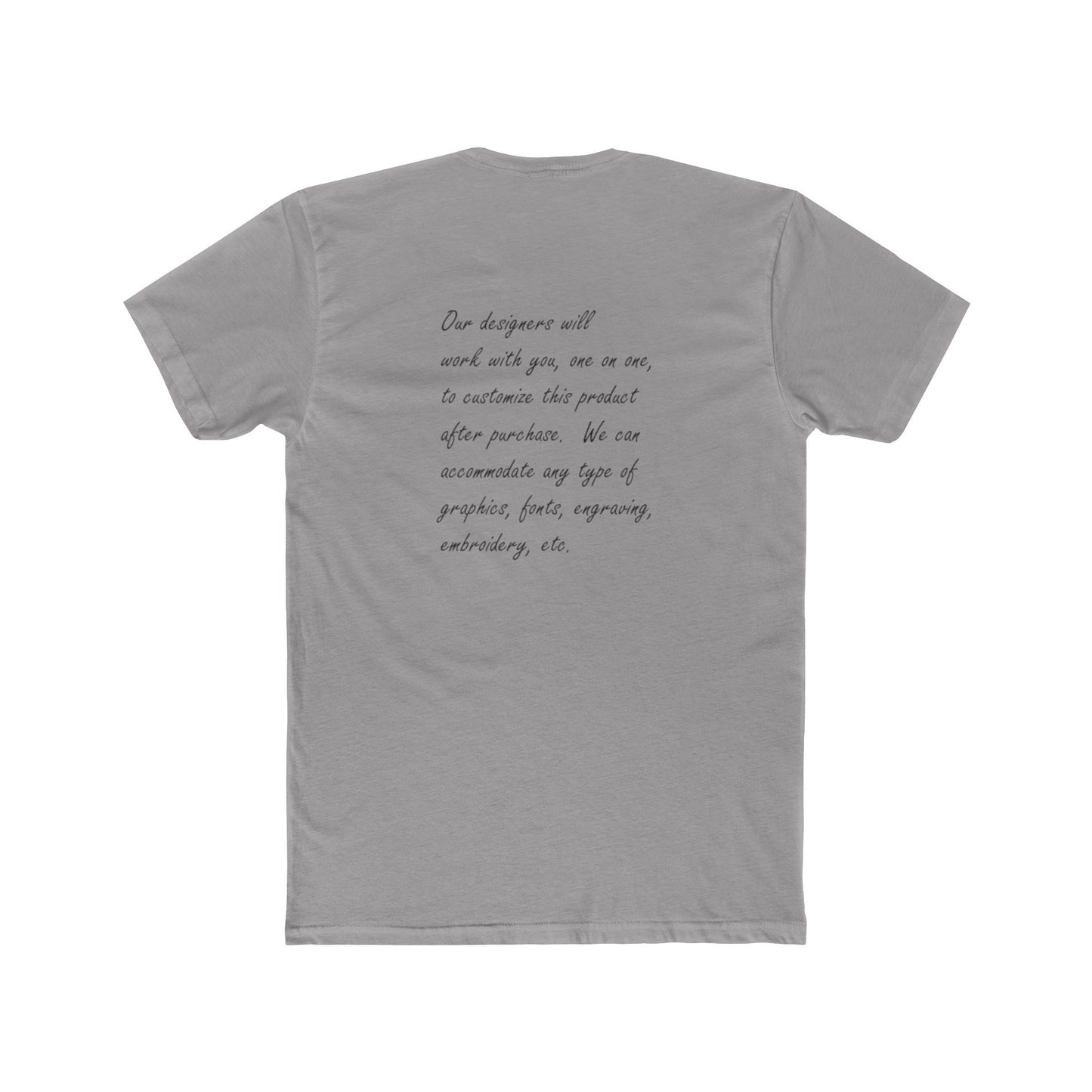 Customizable Unisex Crew Tee - perfect tshirt to highlight your event, business or brand