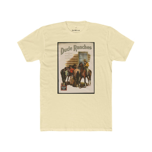 Dude Ranch Vintage Unisex Cotton Crew Tee, Texas Shirt, Gift for Texans, Graphic Tee, Casual Wear, Travel Souvenir, Retro Apparel