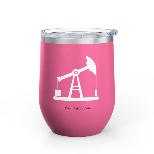 Ranch Wife Wine Tumbler, 12oz | Perfect Gift for Ranch Wives, Oilfield Workers, Country Living, Durable Drinkware