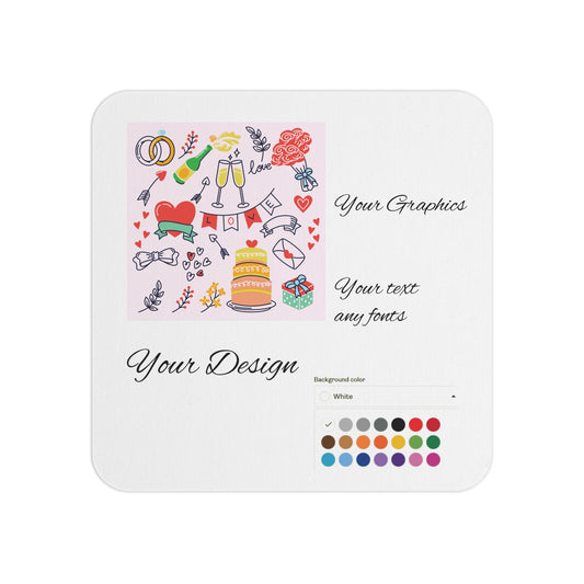 Custom Celebration Coasters - Perfect for Weddings, Parties, Gifts, Home Decor, and Special Occasions