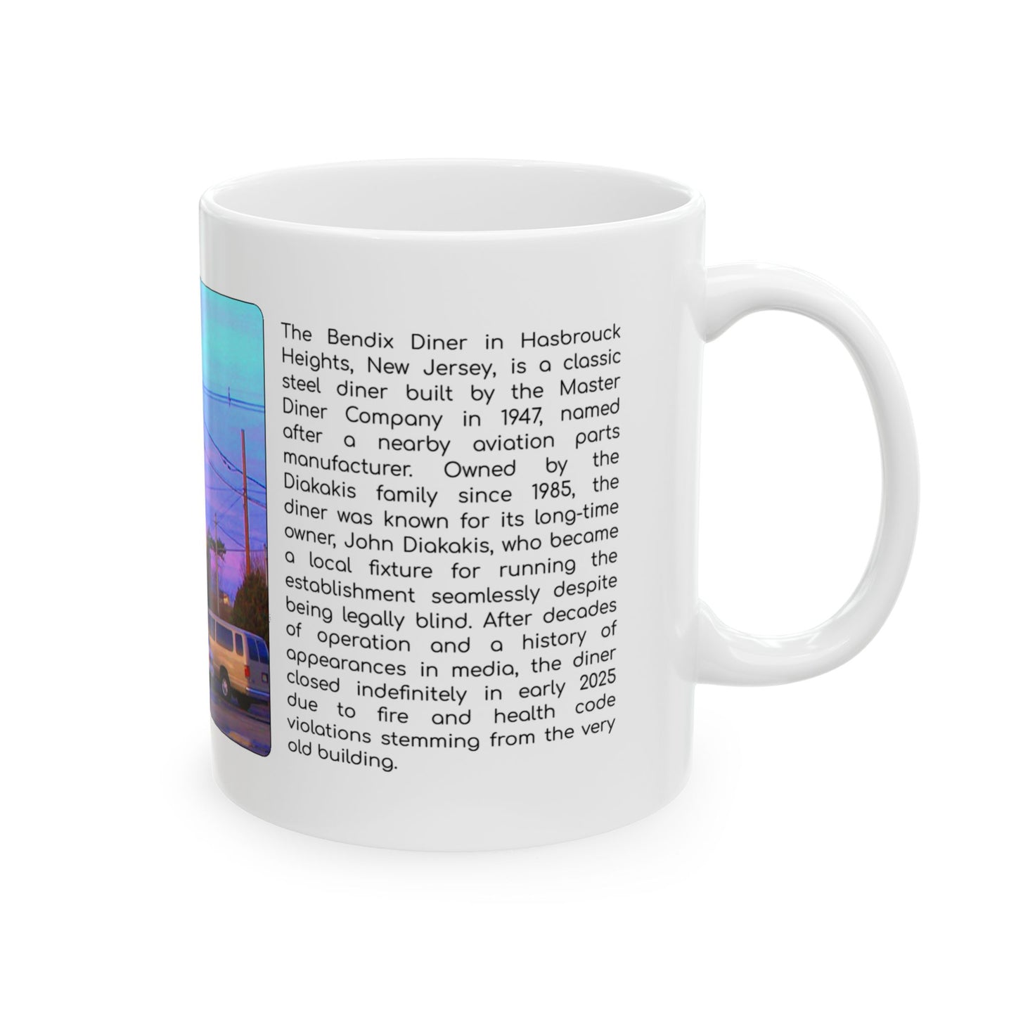 Bendix Diner - Hasbrouck Heights, NJ - Tribute Mug