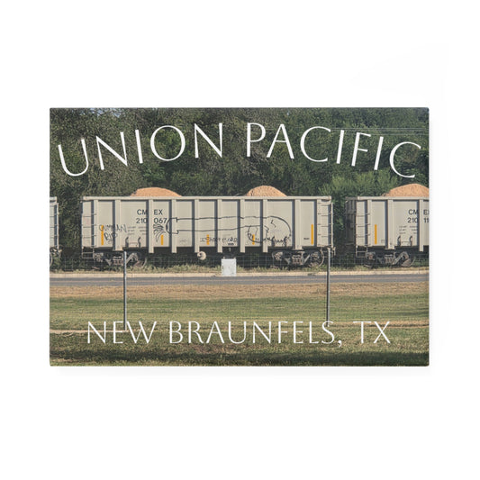 Union Pacific Train in New Braunfels, TX fridge magnet