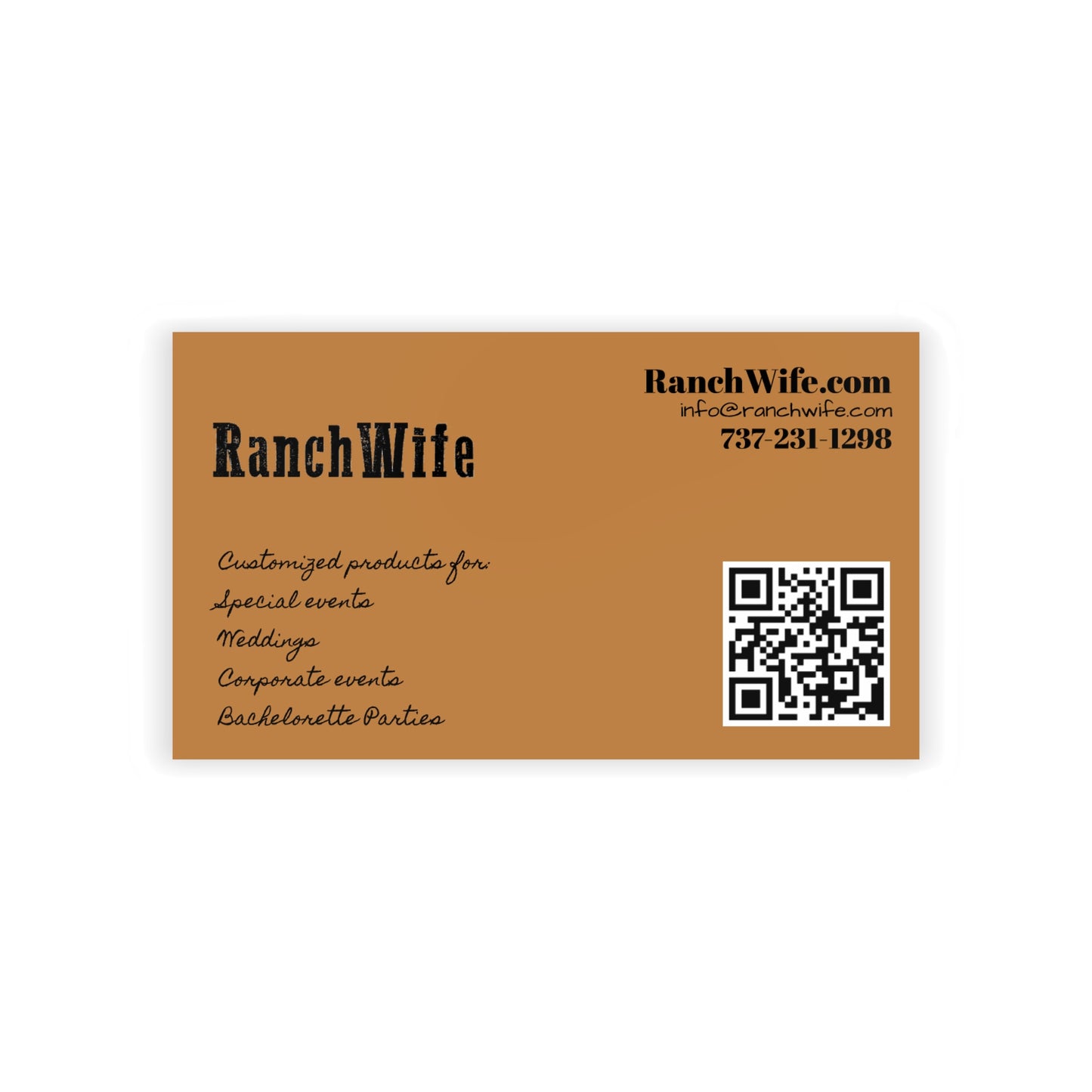 Elegant Business Cards for Ranch Owners, Networking Cards, Customizable Event Tags, Professional Branding, Unique Client Connections