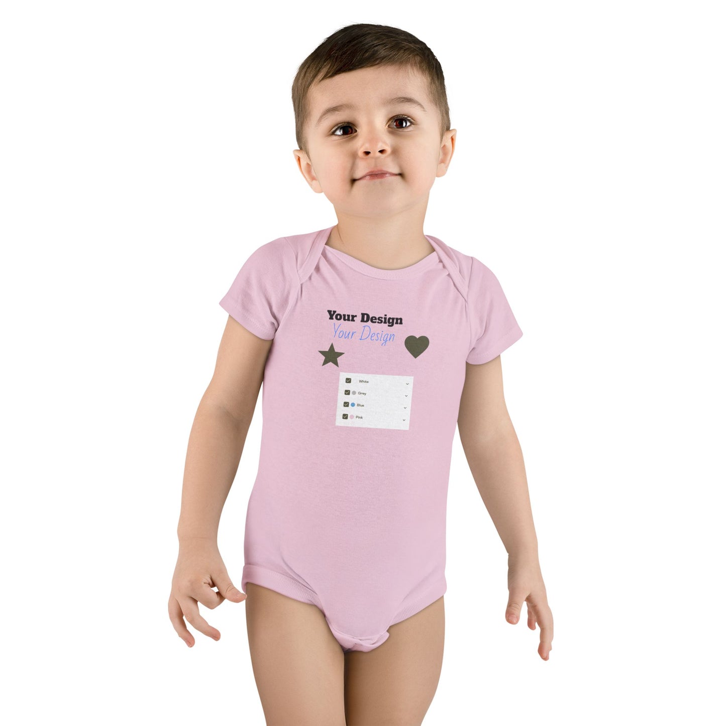 Customizable Baby Onesie, Baby Shower Gift, Newborn Outfit, Cute Baby Clothes, Family Reunion Apparel, 100% Cotton Bodysuit
