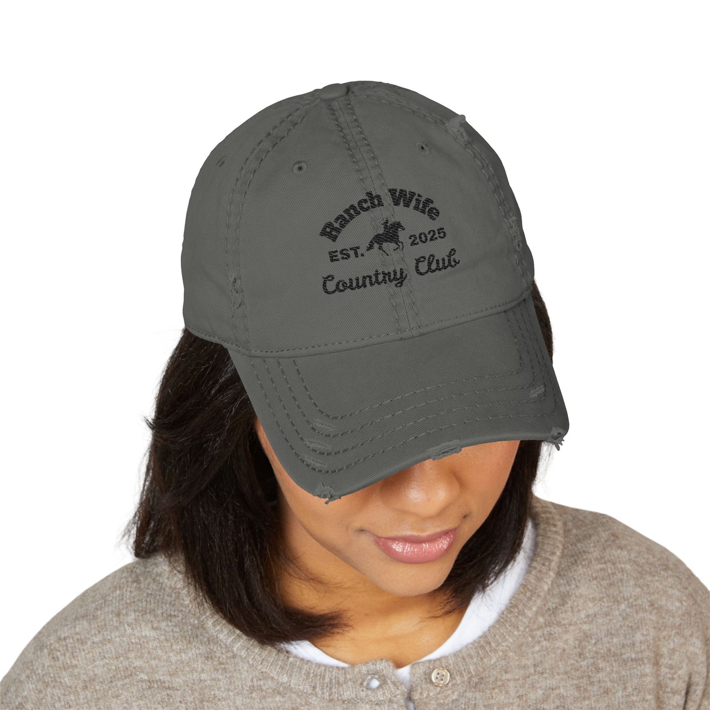Distressed Dad Hat, Vintage Style Cap for Casual Outfits, Gift for Dad, Trendy Accessories, Relaxed Fit Hat, Country Club Vibes (Genuine OTTO(r) Hat)