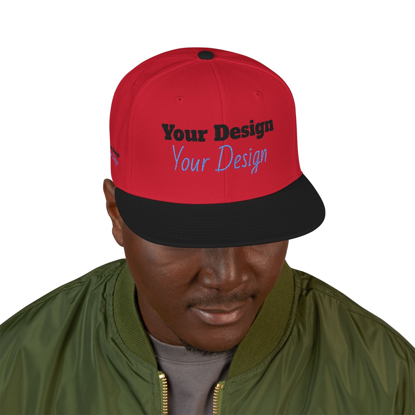 Custom Embroidered Snapback Cap, Trendy Hat, Personalized Gift, Streetwear Accessory, Unique Headwear, Gift for Him/Her OTTO Cap 125-978