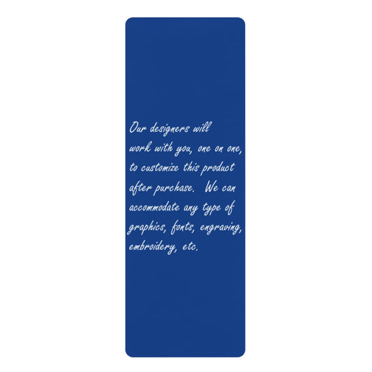 Premium Rubber Yoga Mat for Comfortable Practice, Non-Slip Exercise Mat for Home Workouts, Stylish Fitness Gear, Personalized Yoga Mat