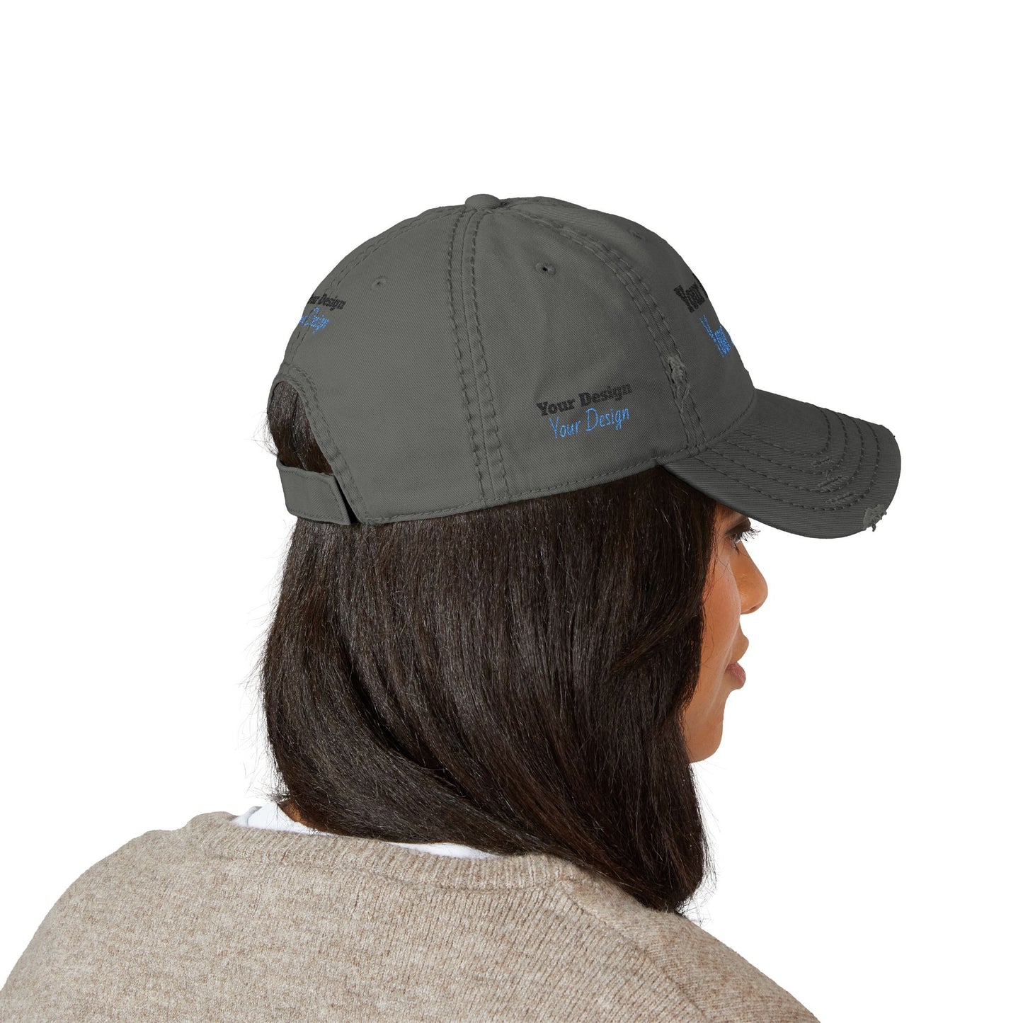 OTTO(R) Cap 104-1018 Distressed Dad Hat, Custom Embroidered Cap, Casual Style Hat, Gift for Dad, Father's Day Gift, Outdoor Adventure Hat, Trendy Sports Hat