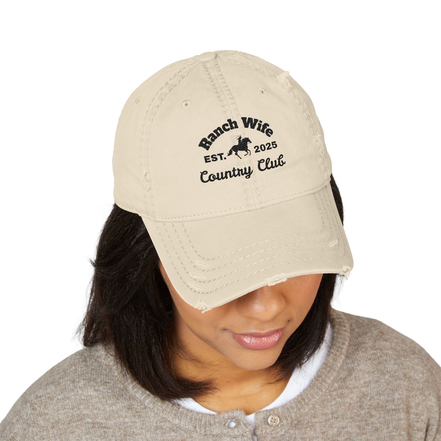 Distressed Dad Hat, Vintage Style Cap for Casual Outfits, Gift for Dad, Trendy Accessories, Relaxed Fit Hat, Country Club Vibes (Genuine OTTO(r) Hat)