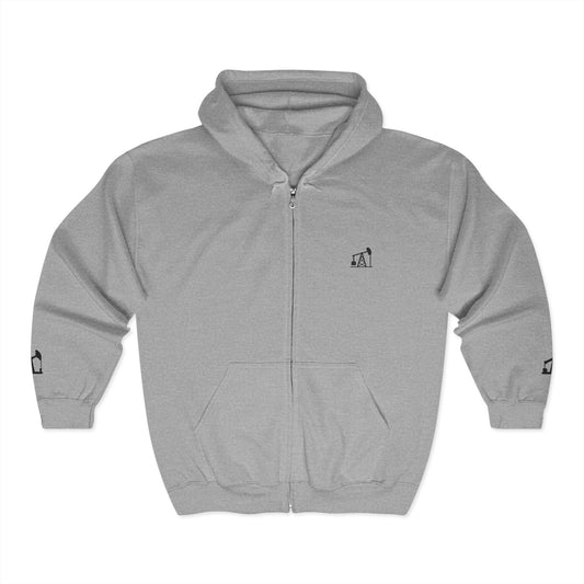 Pump Jack Zipped Hoodie for Everyday Comfort, Perfect for Oil Industry or Texas life/  Customization available!