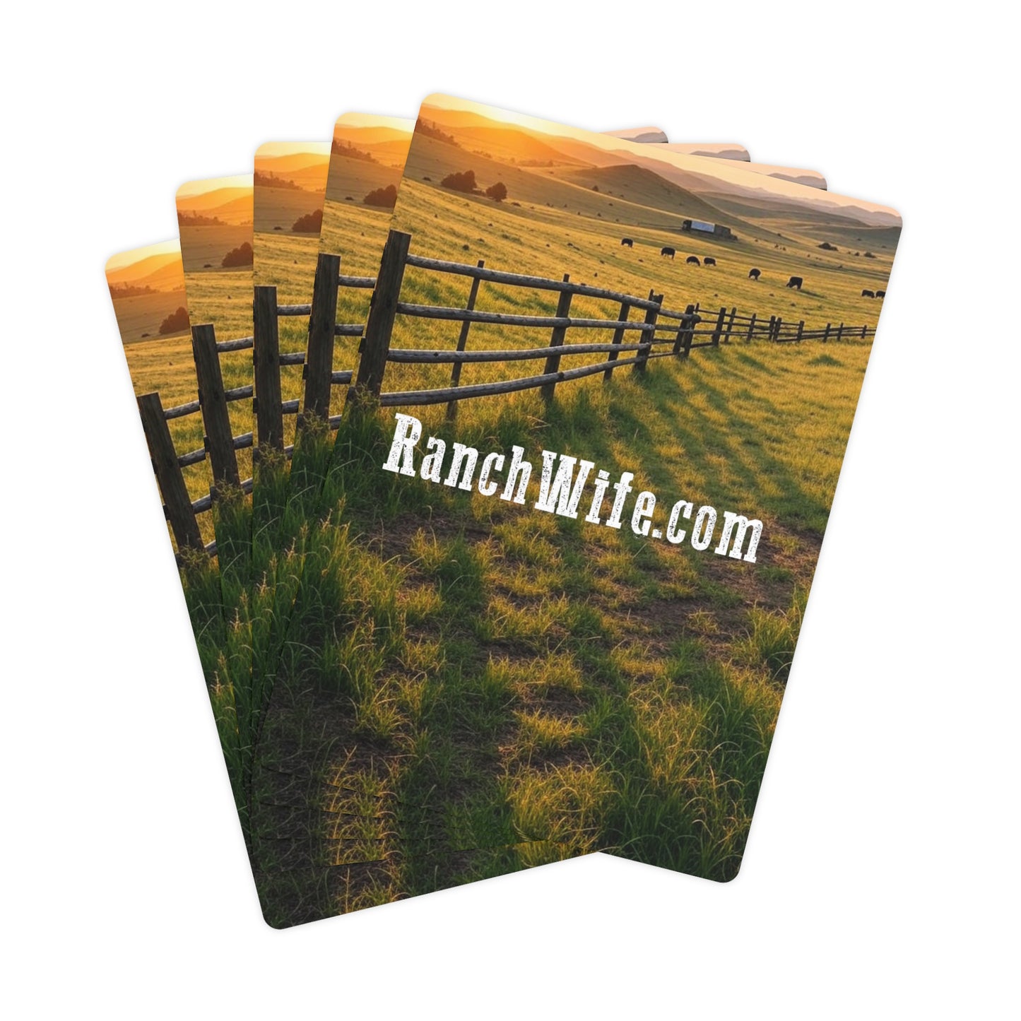 Poker Card Set - Rustic Design with Ranch Wife Theme, Gift for Gamers, Game Night Essentials, Unique Housewarming Gift, Western Decor