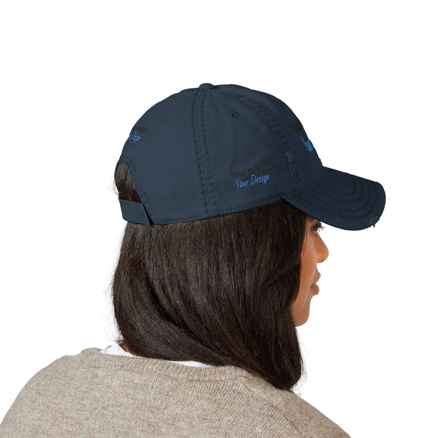OTTO(R) Cap 104-1018 Distressed Dad Hat, Custom Embroidered Cap, Casual Style Hat, Gift for Dad, Father's Day Gift, Outdoor Adventure Hat, Trendy Sports Hat