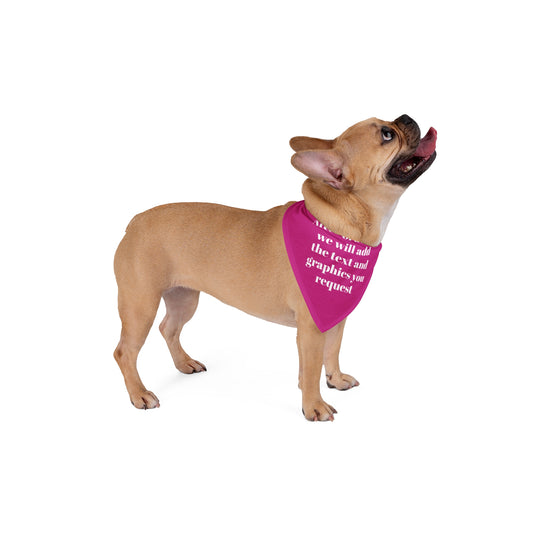 Personalized Pet Bandana for Dogs, Custom Pet Accessory, Cute Gift for Dog Lovers, Customizable Pet Apparel, Stylish Canine Fashion - Purple