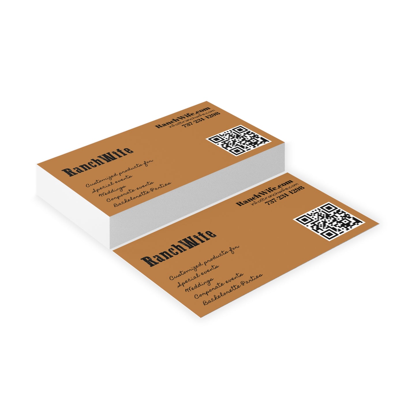Elegant Business Cards for Ranch Owners, Networking Cards, Customizable Event Tags, Professional Branding, Unique Client Connections