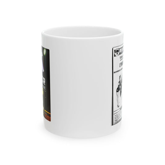 Lyndhurst Diner Grand Opening Mug with newspaper announcement from 1954