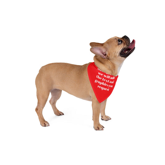 Personalized Pet Bandana for Dogs, Custom Pet Accessory, Cute Gift for Dog Lovers, Customizable Pet Apparel, Stylish Canine Fashion