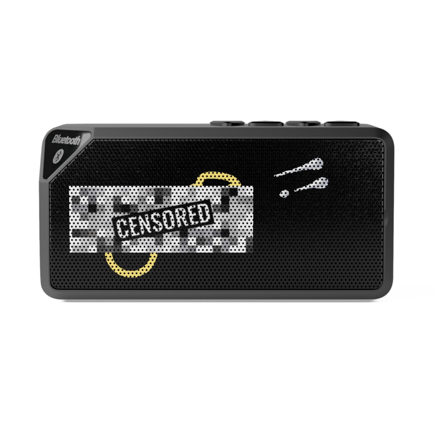 Bluetooth Speaker - Weiner Excitement Design for Fun Parties - censored or uncensored if you choose!
