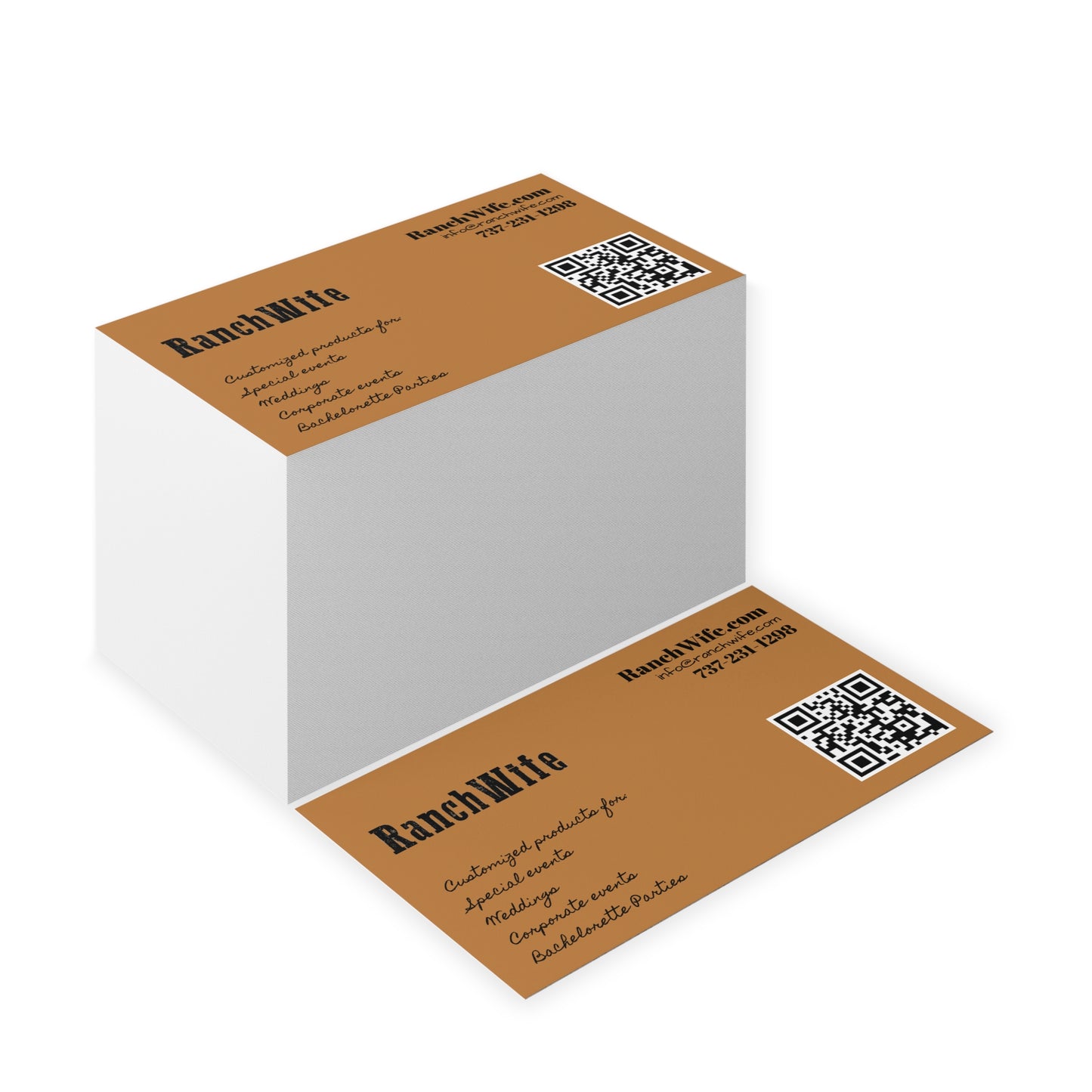 Elegant Business Cards for Ranch Owners, Networking Cards, Customizable Event Tags, Professional Branding, Unique Client Connections