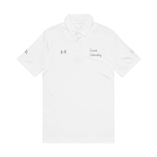 Customized Under Armour® Men's Embroidered Polo Shirt, Activewear, Casual Style, Logo and Website branding