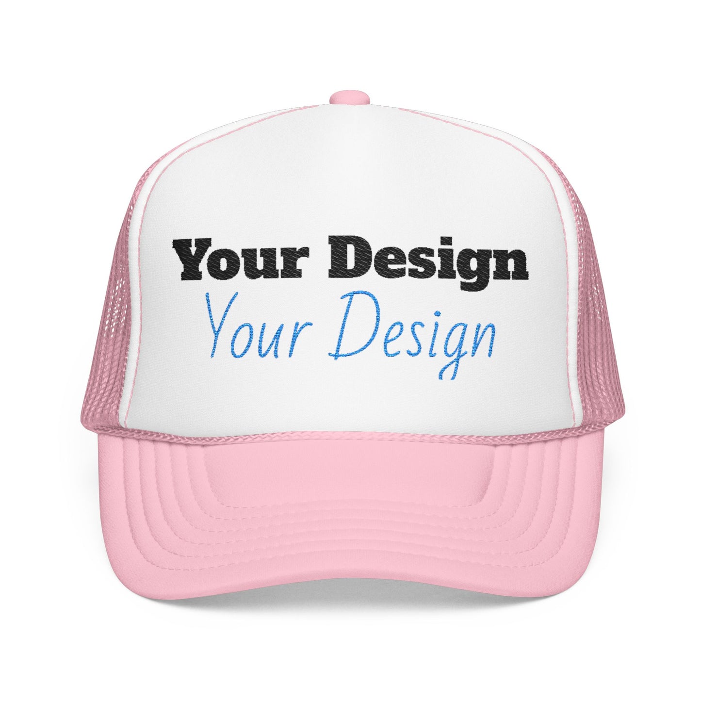 OTTO Cap · 39-165 Custom Embroidered Foam Trucker Hat - Personalized Gift, Summer Accessory, Outdoor Cap, Beachwear, Event Merch